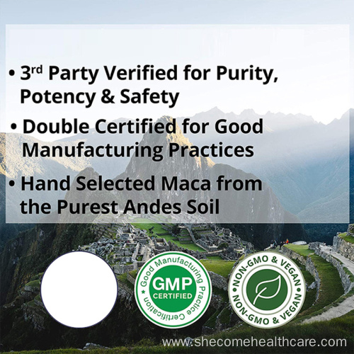 organic maca Supports Energy Maca root extract capsules